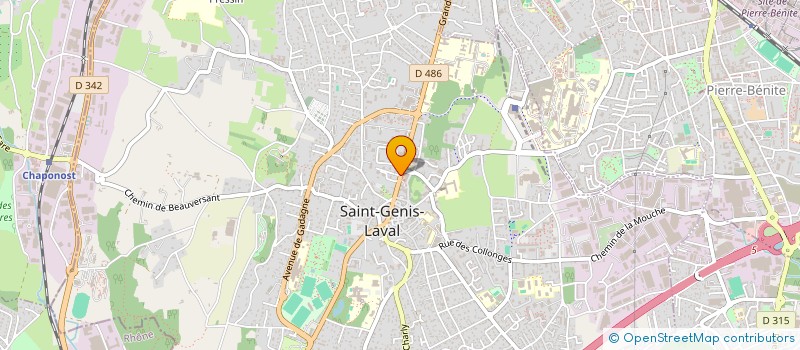 localisation de l'entreprise VIE ET BIEN ETRE  SAINT-GENIS-LAVAL