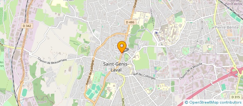 localisation de l'entreprise VIE ET BIEN ETRE  SAINT-GENIS-LAVAL