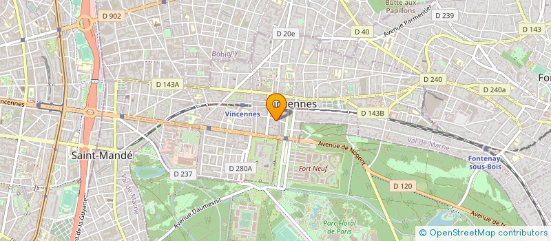 localisation de l'entreprise VIE ET CREATION SUCRE D ORGE à VINCENNES