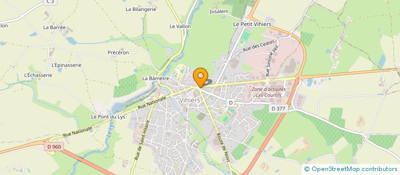 localisation de l'entreprise VIE ET FORME à LYS-HAUT-LAYON