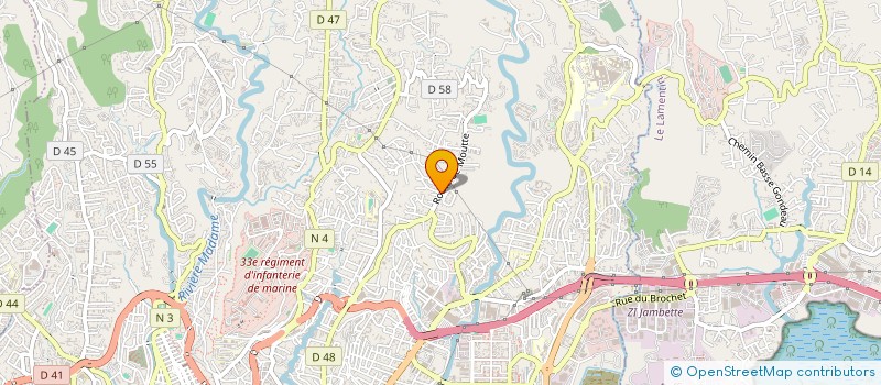 localisation de l'entreprise  VIE ET PARTAGE   FORT-DE-FRANCE