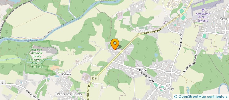 localisation de l'entreprise VIE ET PARTAGE  TERCIS-LES-BAINS