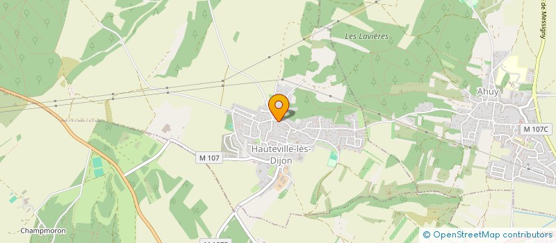 localisation de l'entreprise VIE ET VILLAGE LAMARCHE SUR SAONE à HAUTEVILLE-LES-DIJON