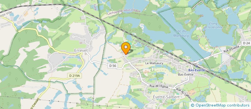 localisation de l'entreprise VIE NOUVELLE à EVETTE-SALBERT