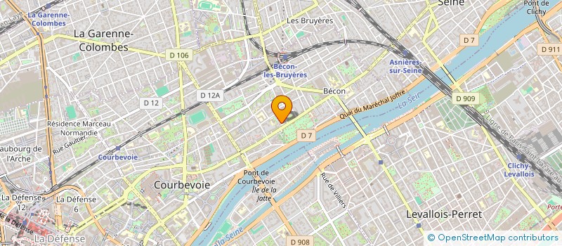 localisation de l'entreprise VIE POUR TOUS 92 à COURBEVOIE