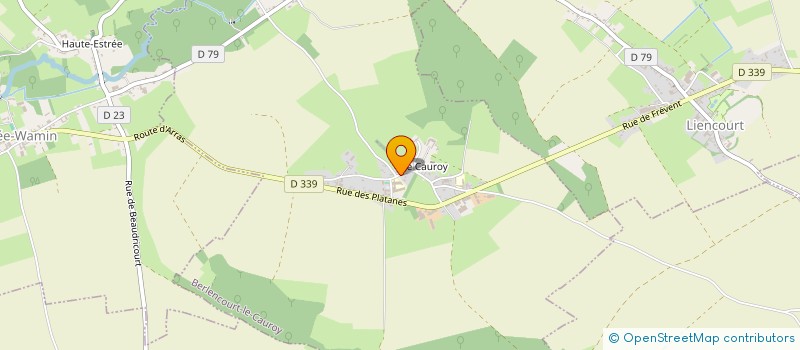 localisation de l'entreprise VIE SCOLAIRE EN MILIEU RURAL  BERLENCOURT-LE-CAUROY