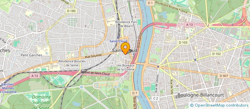 localisation de l'entreprise VIE SERVICES DOMICILE 92 à SAINT-CLOUD