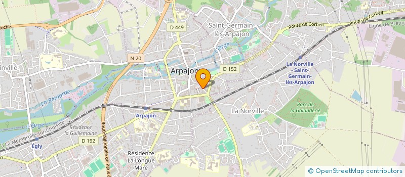 localisation de l'entreprise VIE'SSENTIEL SERVICES à ARPAJON
