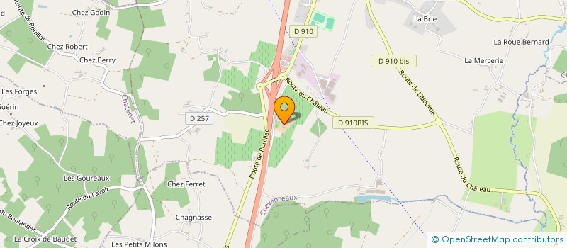 localisation de l'entreprise VIE-TECH  CHEVANCEAUX