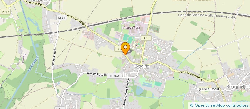 localisation de l'entreprise VIEILLE & FILS  CYSOING