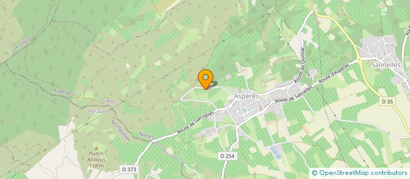 localisation de l'entreprise VIEILLES DEMEURES D'OCCITANIE à ASPERES