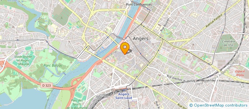 localisation de l'entreprise VIEILLES RUES JEUNE CITE J à ANGERS
