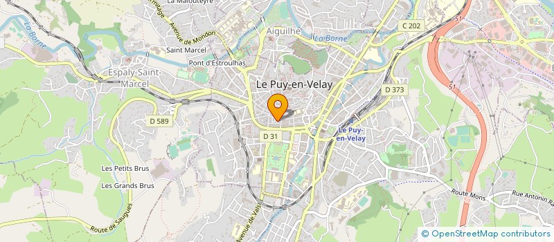 localisation de l'entreprise VIEILLES VOITURES DU VELAY à LE PUY-EN-VELAY