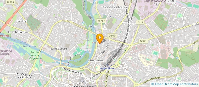 localisation de l'entreprise VIEINVEST à ANGOULEME