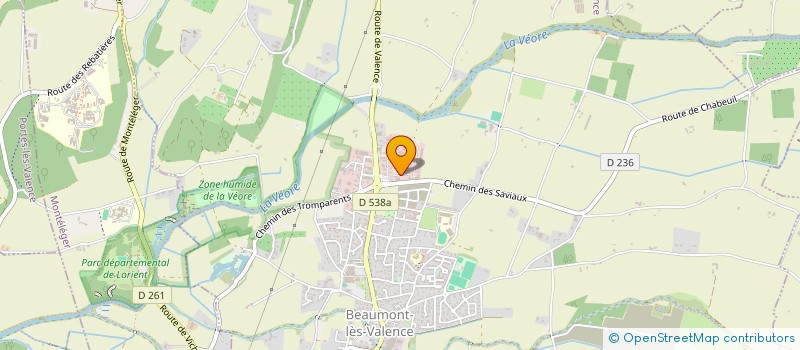 localisation de l'entreprise VIEIRA IMMO à BEAUMONT-LES-VALENCE