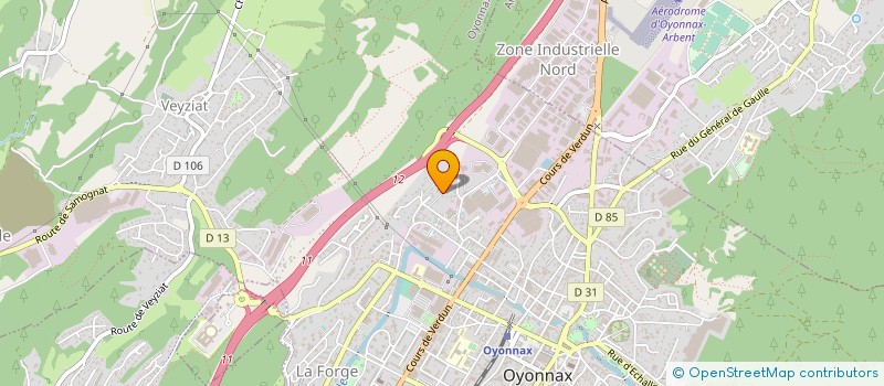 localisation de l'entreprise VIEL PLASTIQUES INTERNATIONAL à OYONNAX
