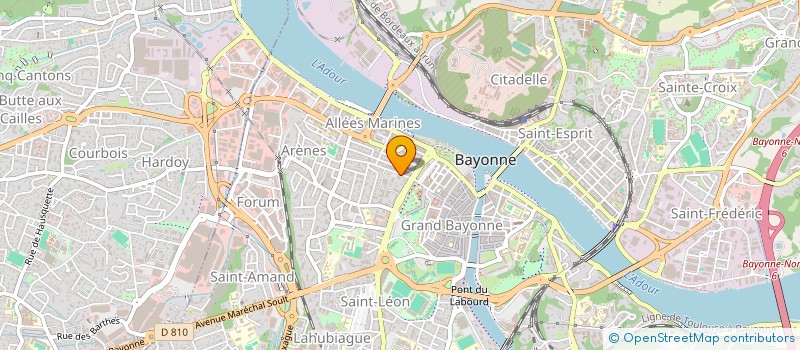 localisation de l'entreprise VIELLE - PICOT-HOURCADE- DAUDIGNON-BELLOCQ à BAYONNE