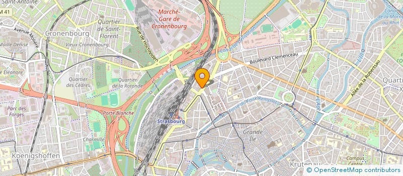 localisation de l'entreprise VIENNE  STRASBOURG