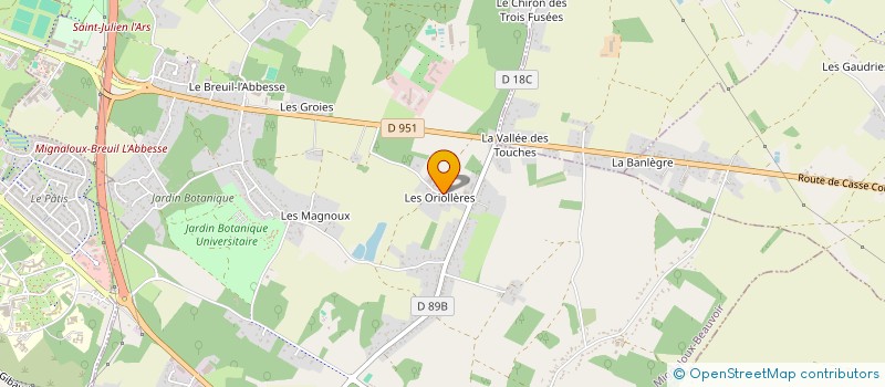 localisation de l'entreprise VIENNE AGENCEMENT INGENIERIE  MIGNALOUX-BEAUVOIR