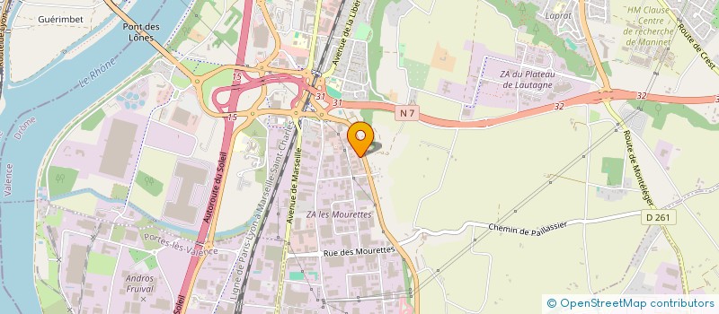 localisation de l'entreprise VIENNE CINQ SENS  VALENCE