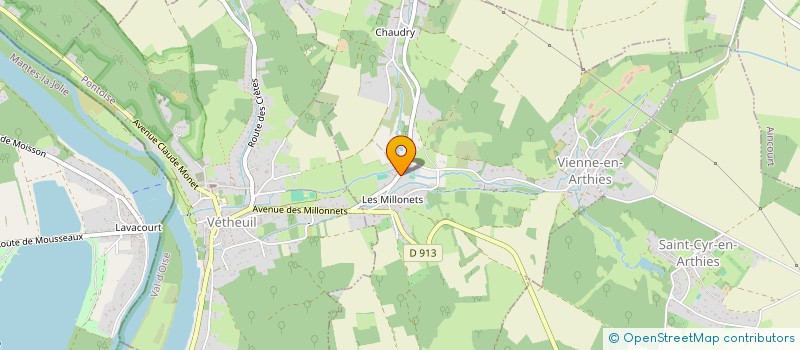 localisation de l'entreprise VIENNE EN SCENE (95510)  VIENNE-EN-ARTHIES