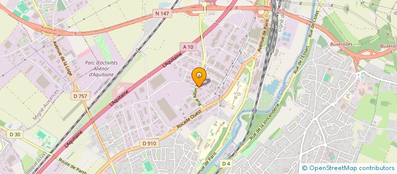 localisation de l'entreprise VIENNE ENROBES à POITIERS