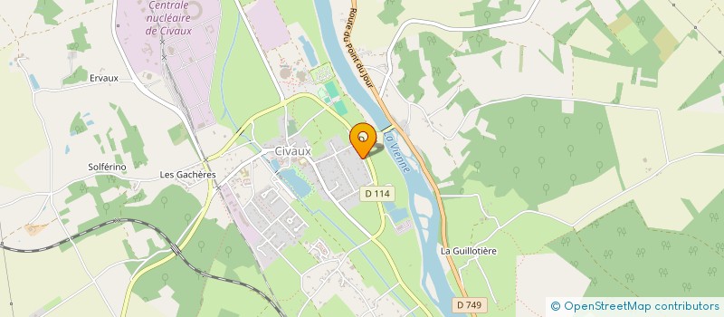localisation de l'entreprise VIENNE ET GARTEMPE JUDO  CIVAUX
