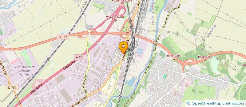 localisation de l'entreprise VIENNE EXTENSIONS  POITIERS