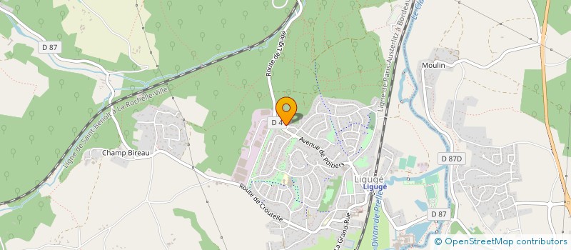 localisation de l'entreprise VIENNE HABITAT BOIS  LIGUGE