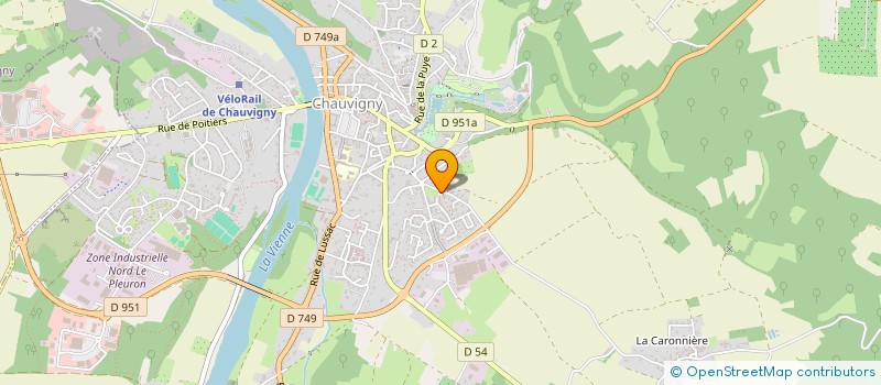 localisation de l'entreprise VIENNE MOULIERE SOLIDARITE VMS à CHAUVIGNY