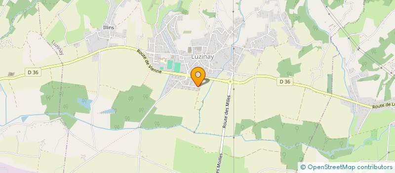 localisation de l'entreprise VIENNE SERVICE APPLICATION INFORMATIQUE à LUZINAY