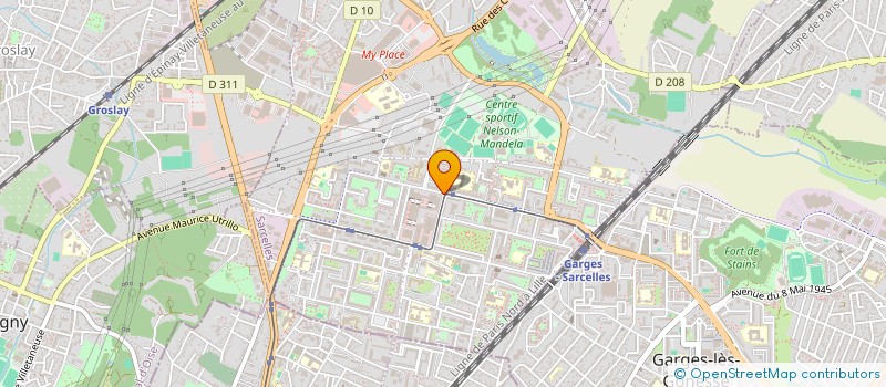 localisation de l'entreprise VIENNOISERIE VALERY à SARCELLES