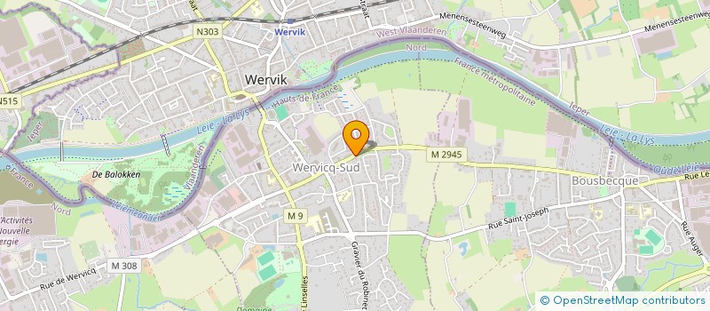localisation de l'entreprise VIENNOISERIES DE WERVICQ à WERVICQ-SUD