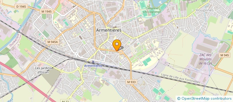 localisation de l'entreprise VIENNOISERIES GAMBETTA à ARMENTIERES
