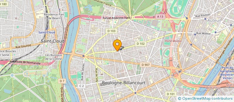 localisation de l'entreprise VIENOT ASSOCIES à BOULOGNE-BILLANCOURT