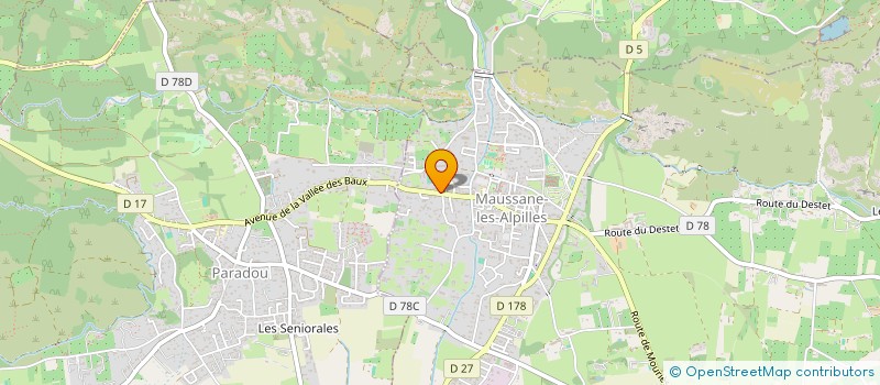 localisation de l'entreprise VIENS CHEZ MOI à MAUSSANE-LES-ALPILLES