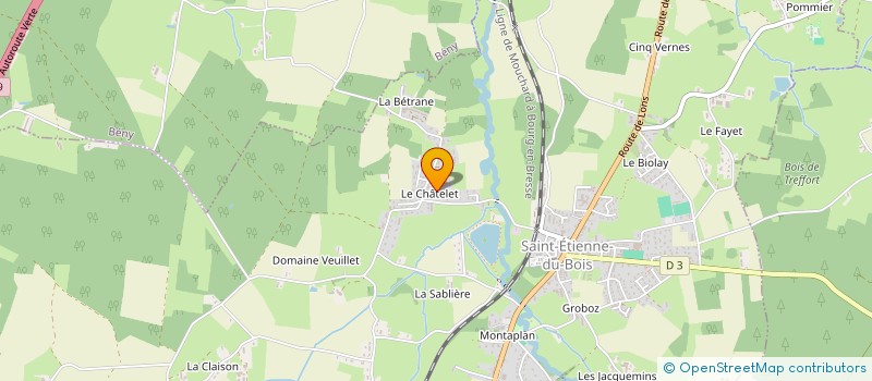 localisation de l'entreprise VIENS DANS MA BULLE  SAINT-ETIENNE-DU-BOIS