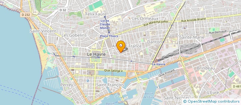 localisation de l'entreprise VIENS DANS MON VILLAGE  LE HAVRE