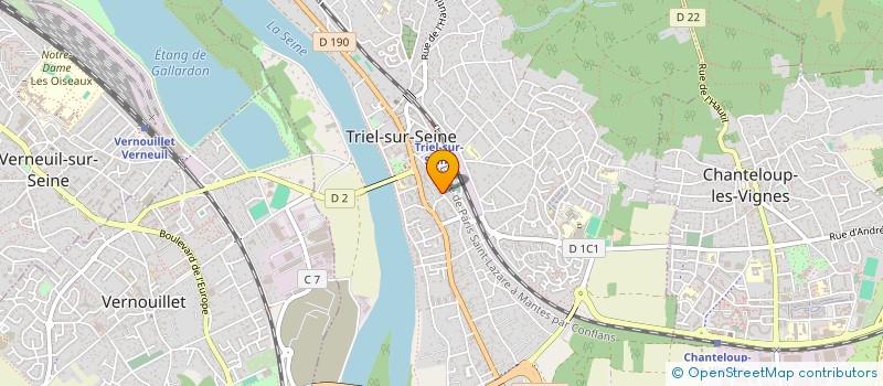 localisation de l'entreprise VIENS ON CHANTE à TRIEL-SUR-SEINE