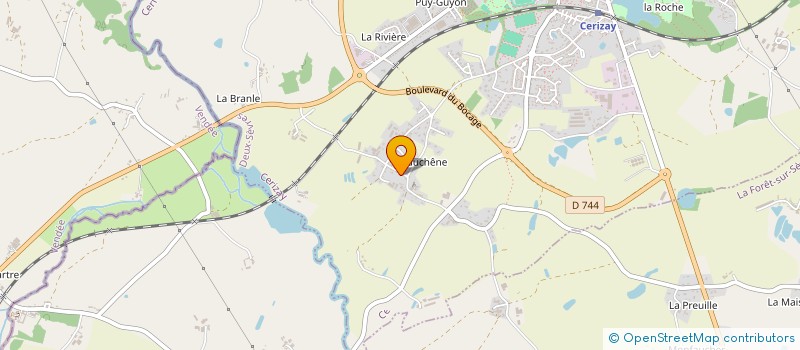 localisation de l'entreprise VIERGE PELERINE  CERIZAY