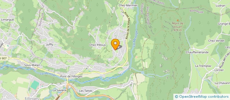 localisation de l'entreprise VIERRON  FILLINGES