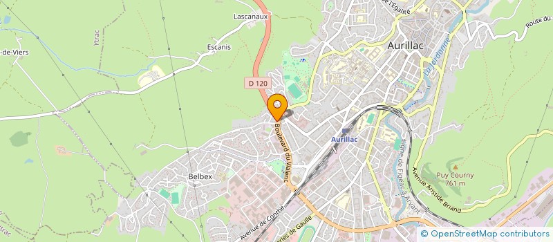 localisation de l'entreprise VIERS à AURILLAC