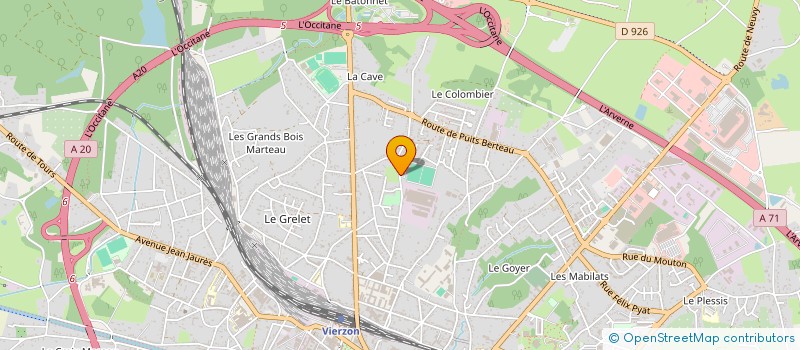 localisation de l'entreprise VIERZON FOOTBALL CLUB  VIERZON