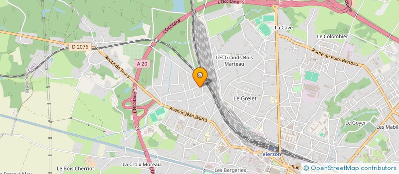 localisation de l'entreprise VIERZONIE  VIERZON