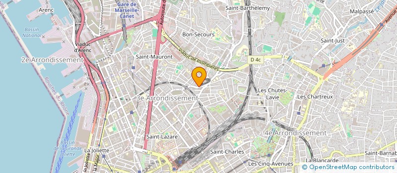 localisation de l'entreprise VIES ET RACINES à MARSEILLE