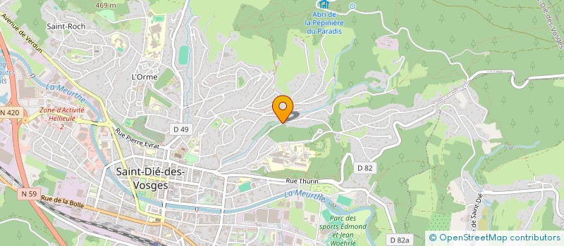 localisation de l'entreprise VIESIO  SAINT-DIE-DES-VOSGES