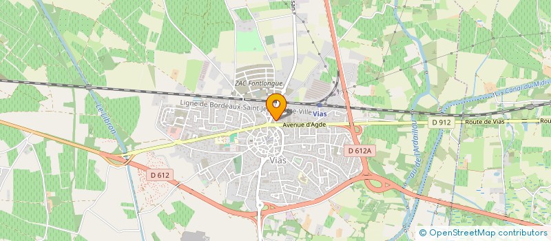 localisation de l'entreprise VIEU ET CONSORT LES PASTOURELL  VIAS