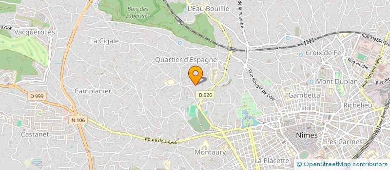 localisation de l'entreprise VIEU-WEBER  NIMES