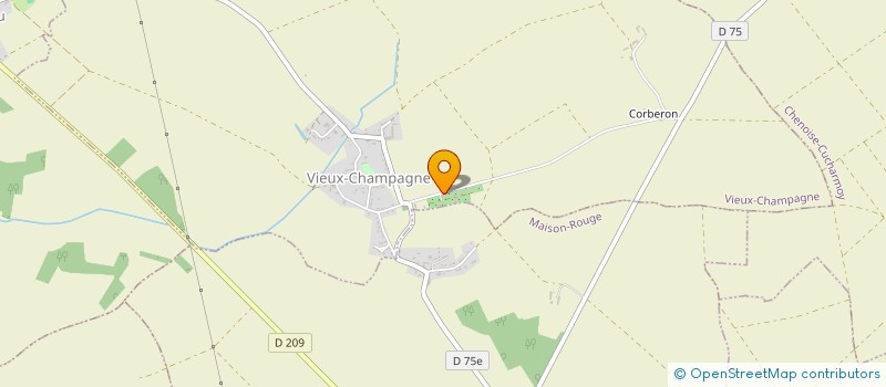 localisation de l'entreprise VIEUX-CHAMPAGNE PAYSAGES  VIEUX-CHAMPAGNE