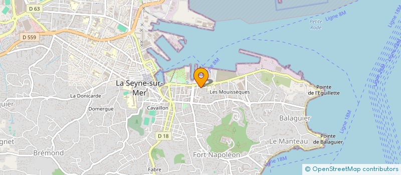 localisation de l'entreprise VIEUX-COMBE PHILIPPE & CENDRINE  LA SEYNE-SUR-MER